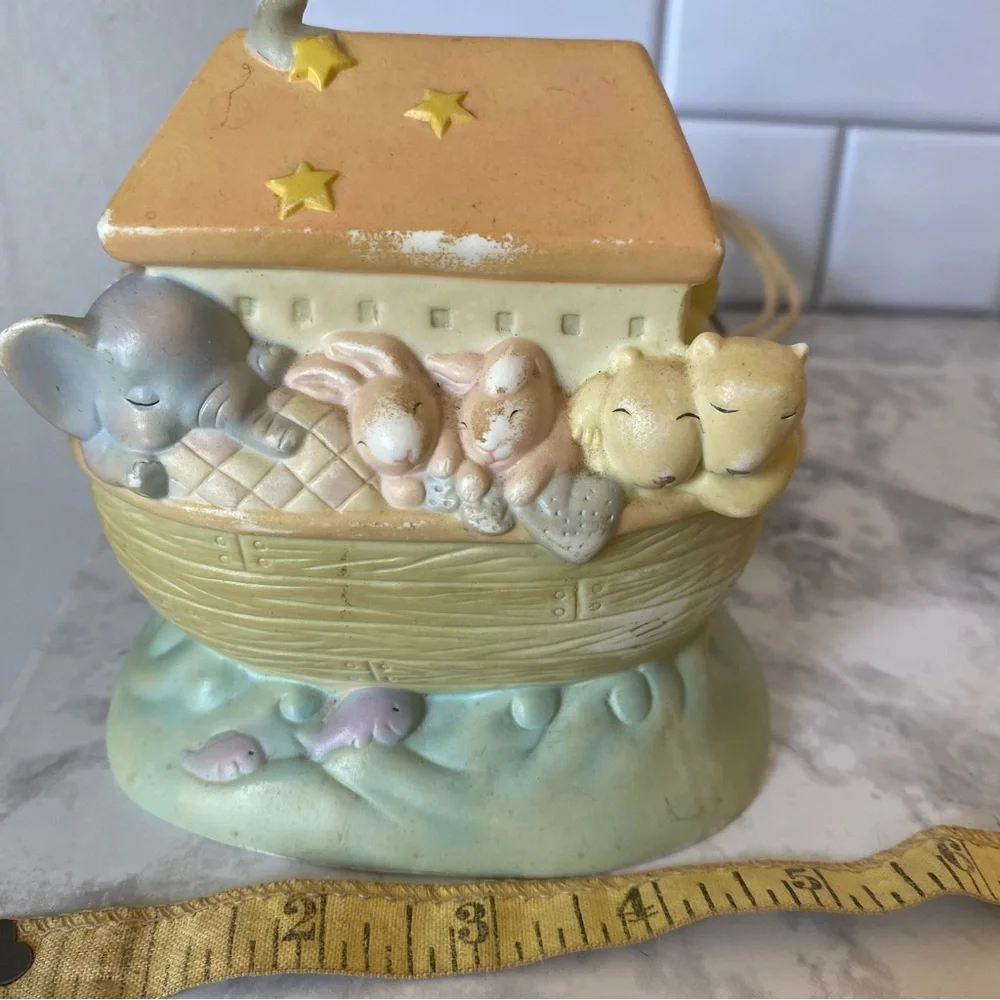 Michel & Co Noah’s Ark Ceramic Nightlight Pastel Multicolor David Walker